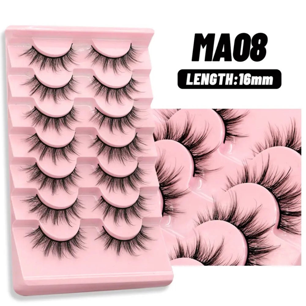 Brand New Set of 7 Fake Eyelashes | 16mm